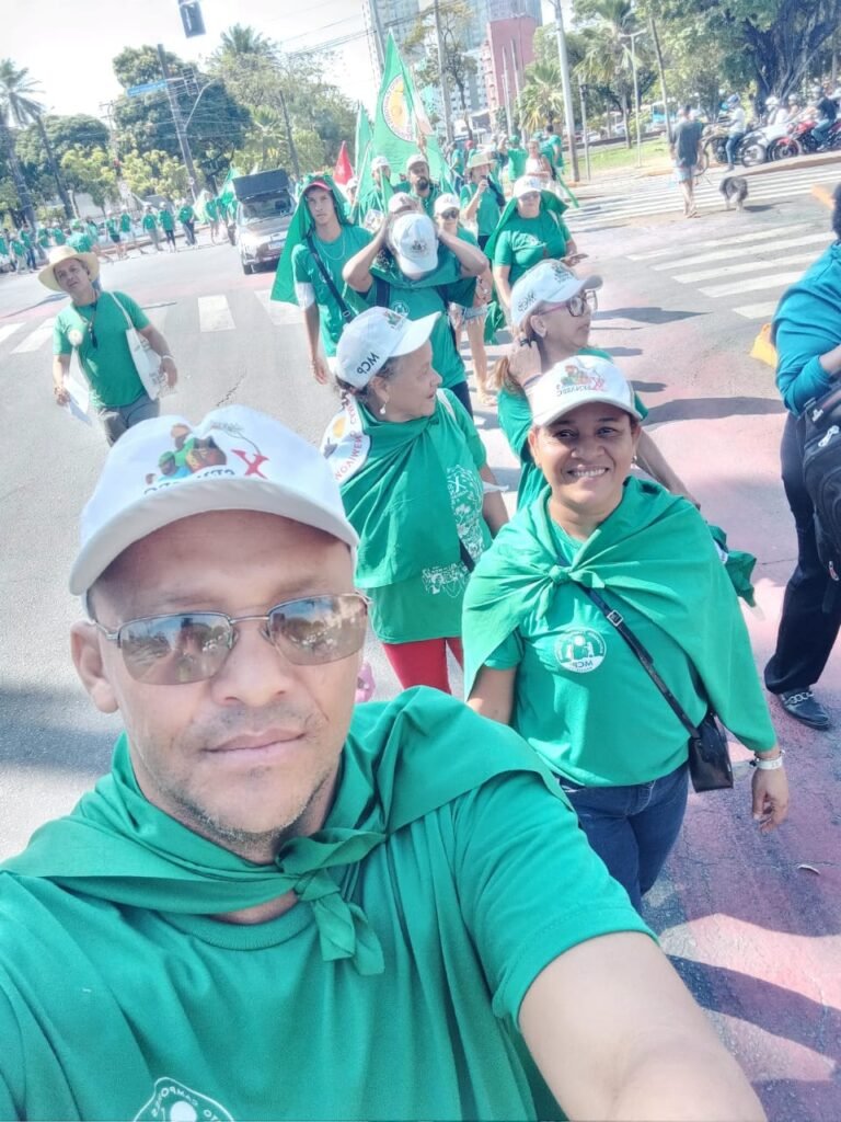 Manifestação dos camponeses no centro do Recife. Foto: Divulgação