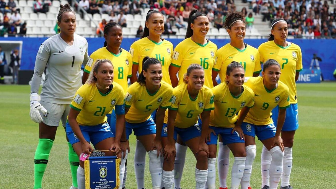 Jogadoras da seleção feminina de futebol